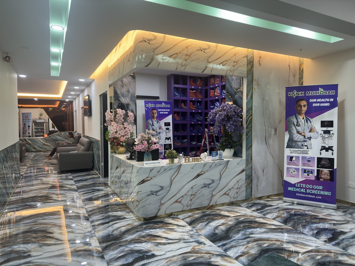 Klinik Muhibbah premium marble reception